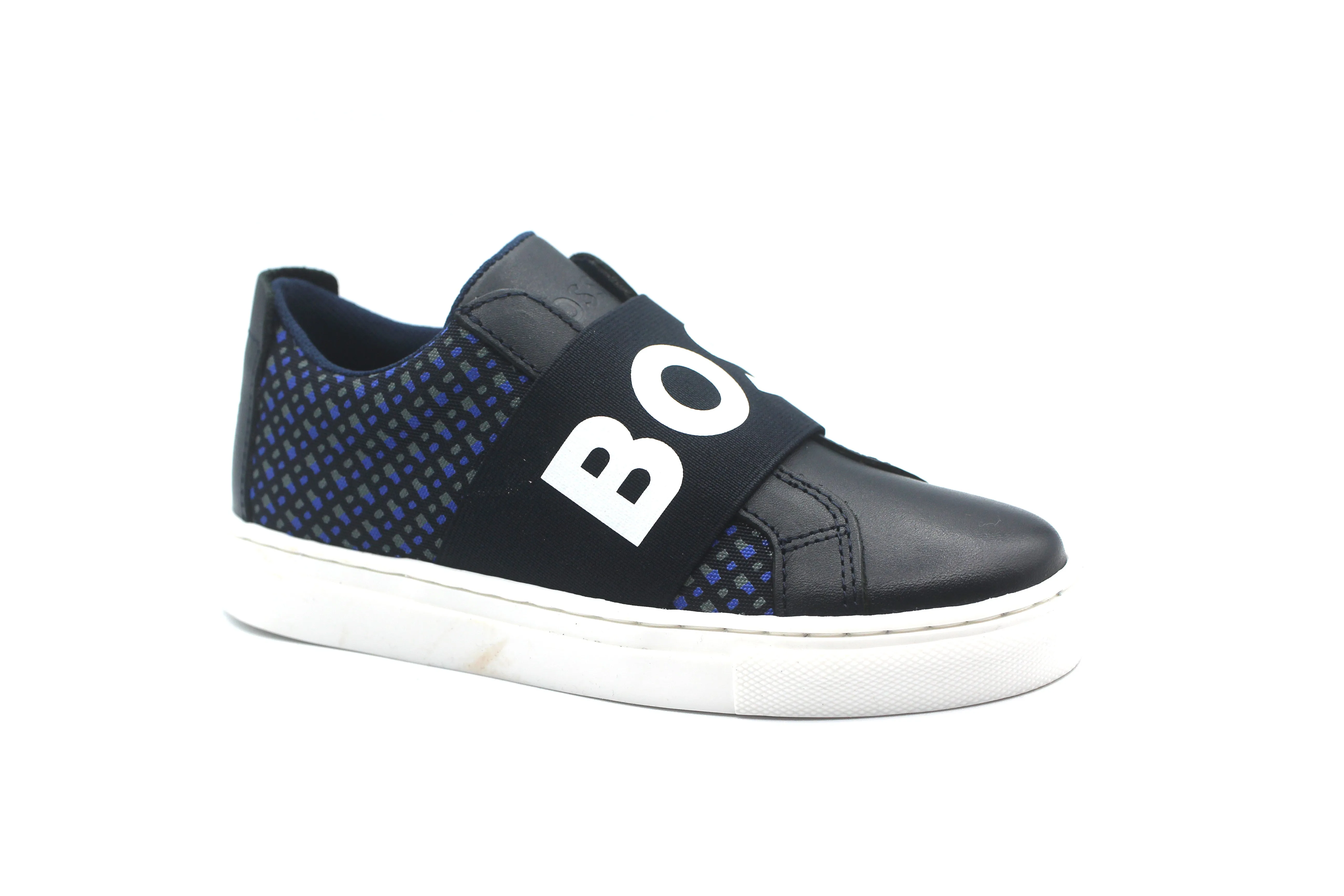 Hugo Boss Navy Logo Elastic Sneaker