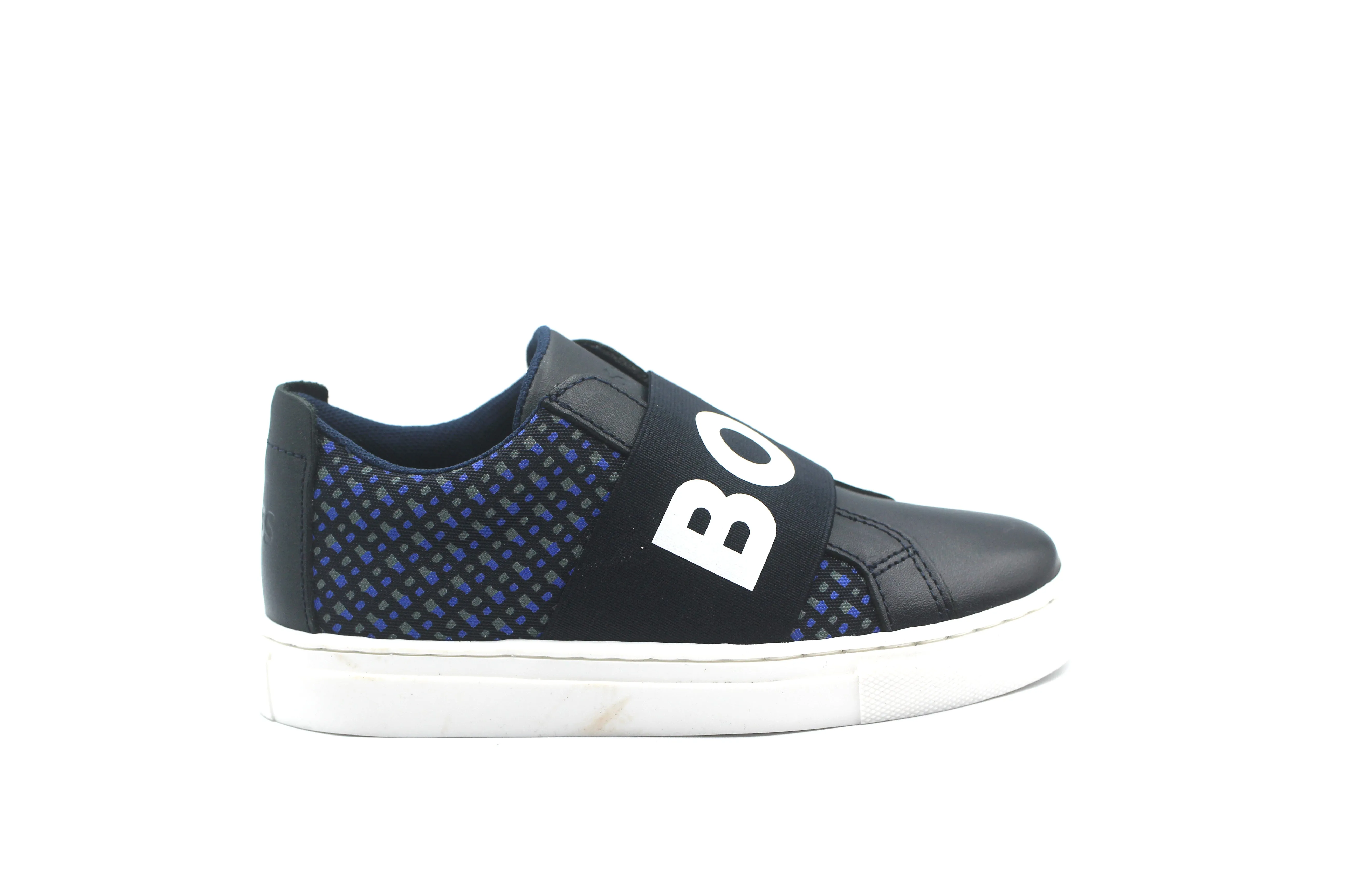 Hugo Boss Navy Logo Elastic Sneaker