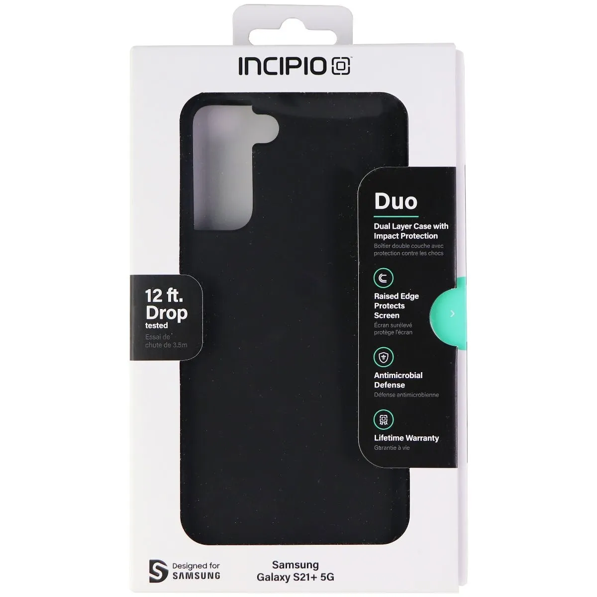 Incipio Duo Series Dual Layer Case for Samsung Galaxy S21  (Plus) 5G - Black