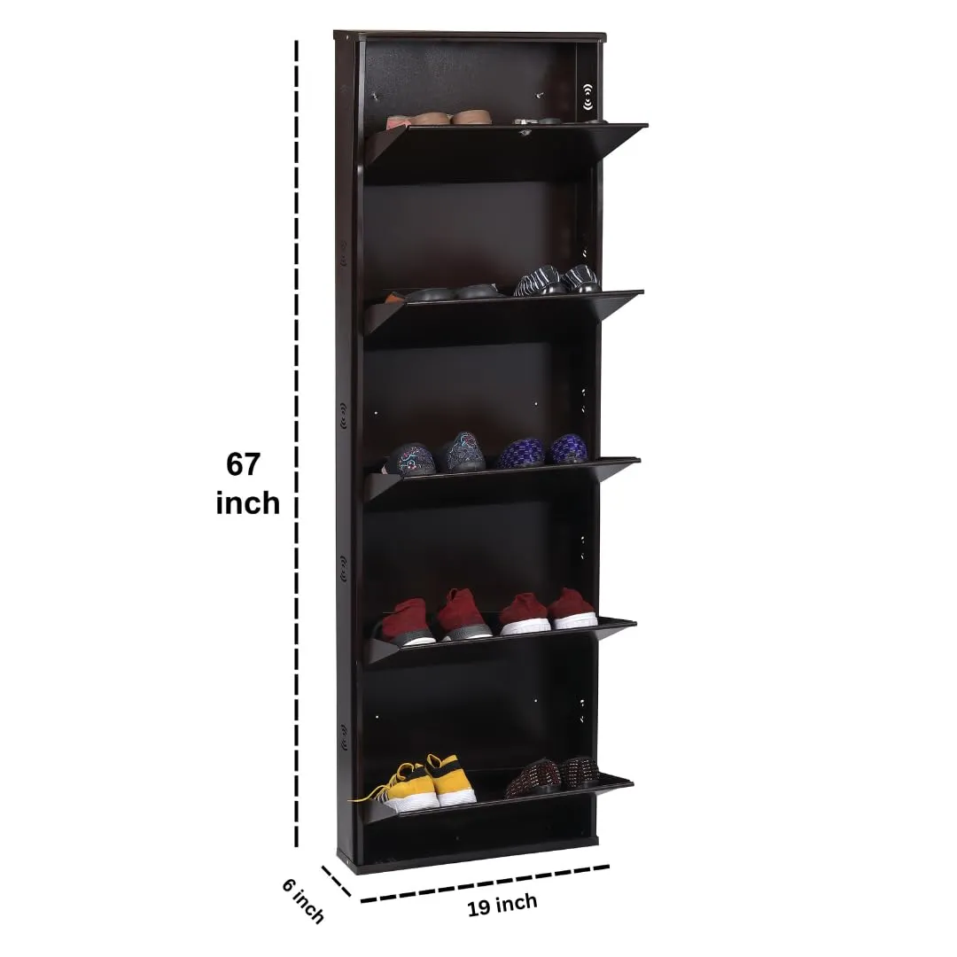 JAIMINI Metal Shoe Storage Collection Innovative Designs for Organized Living | Alloy Steel Racks with Doors & Lock | Wall Mounted, Space-Saving Solutions | Rust-Free and Sturdy