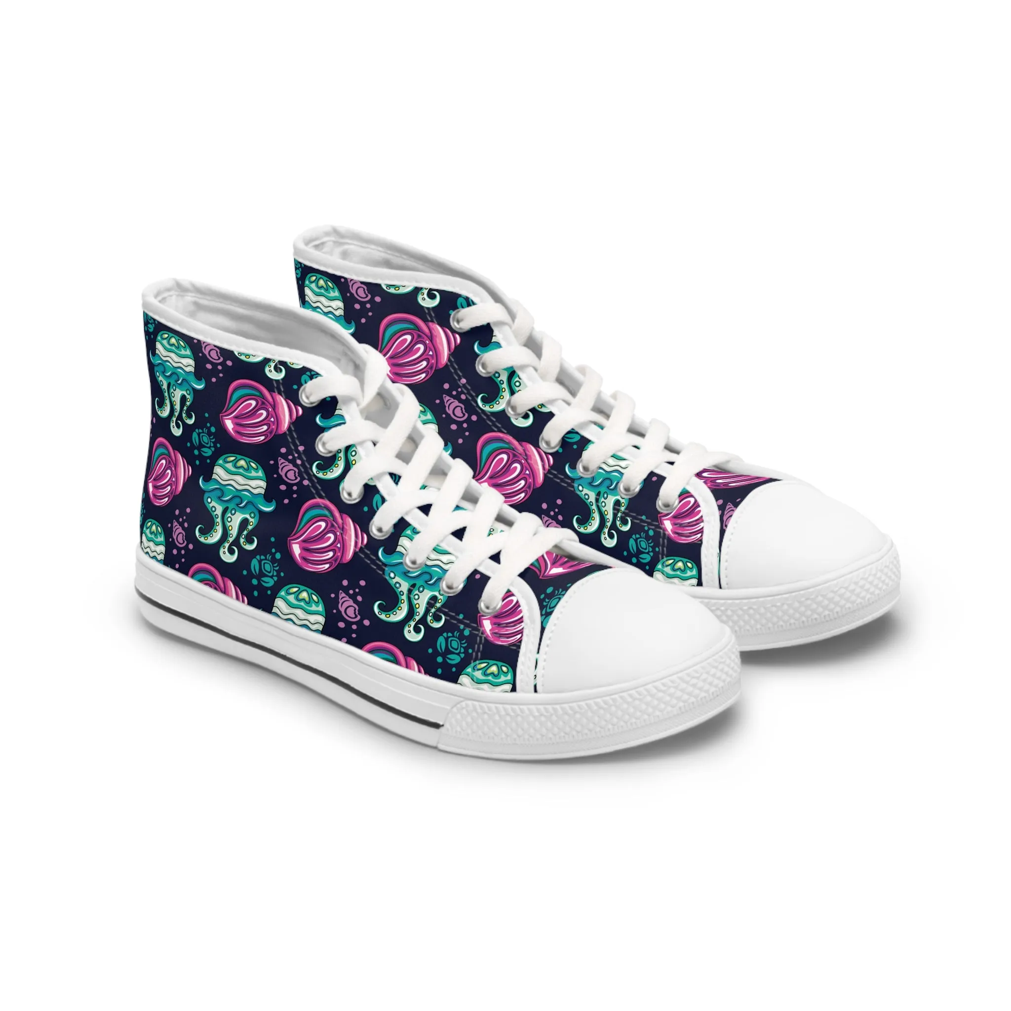 Jellyfish Women's High Top Sneakers