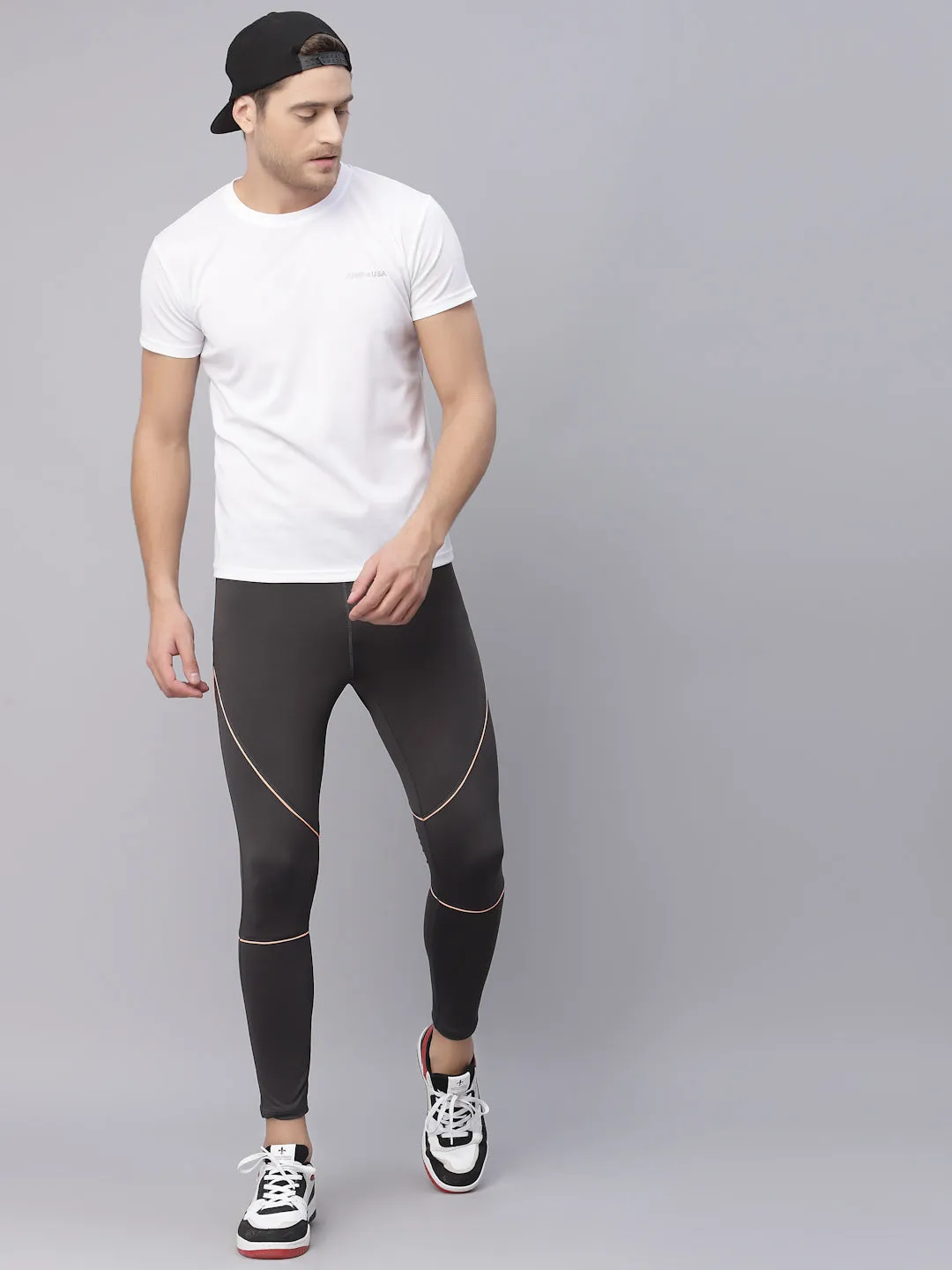 JUMP USA Charcoal Rapid-Dry Training Tights For Men