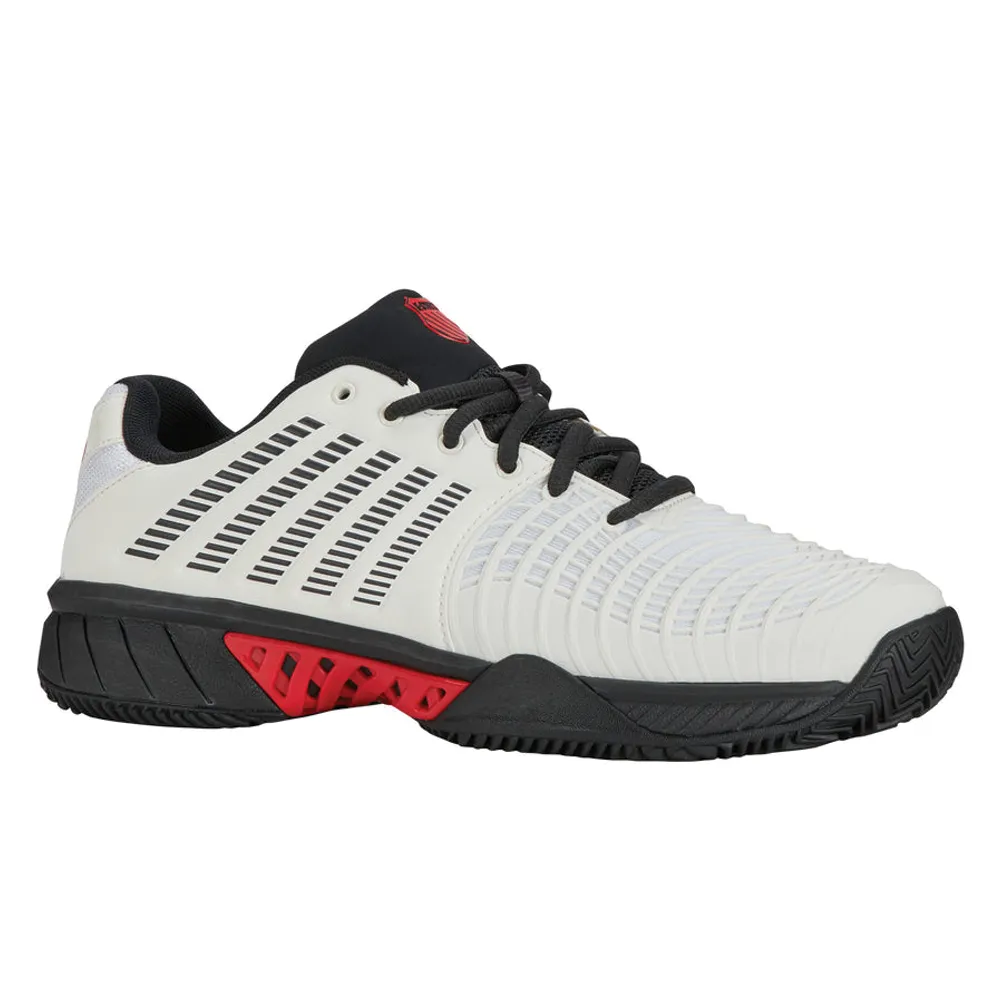 K-Swiss Express Light 3 HB (Mens) - Bright White/Stretch Limo/High Risk Red