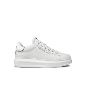 KARL LAGERFELD KAPRI MENS MONOGRAM SNEAKERS IN WHITE