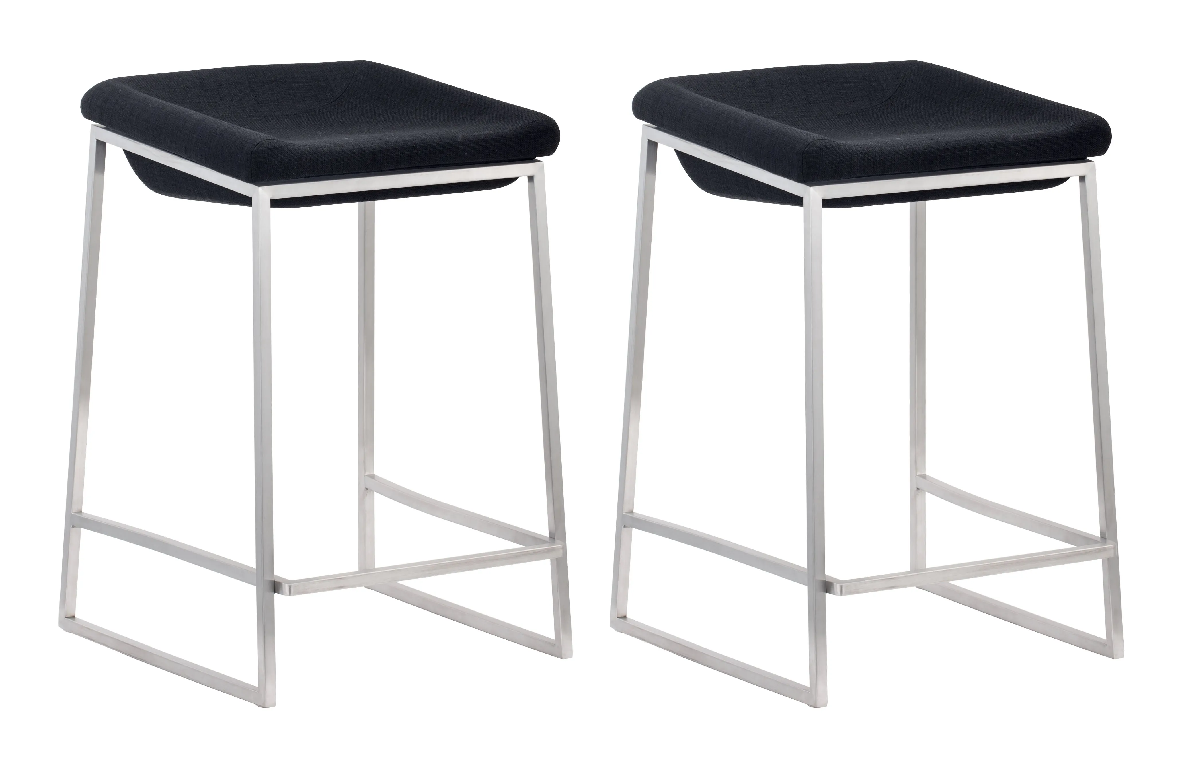 Lids Counter Stool (Set of 2) Dark Gray