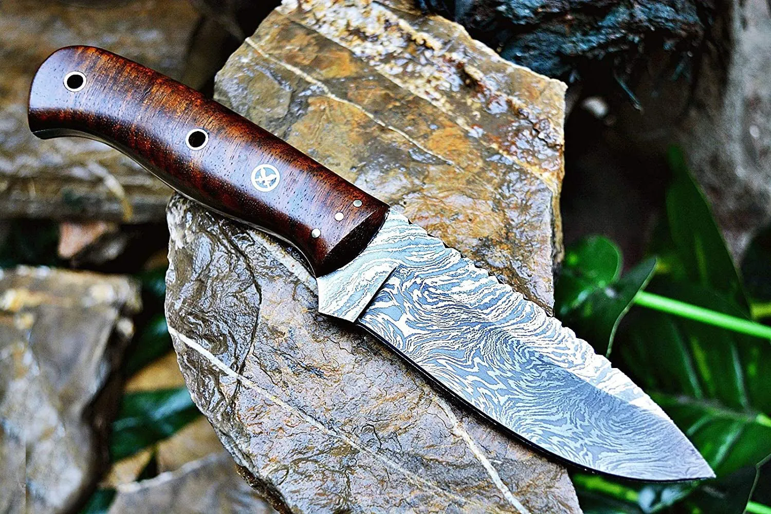 Little Champ Hunter Damascus Knife