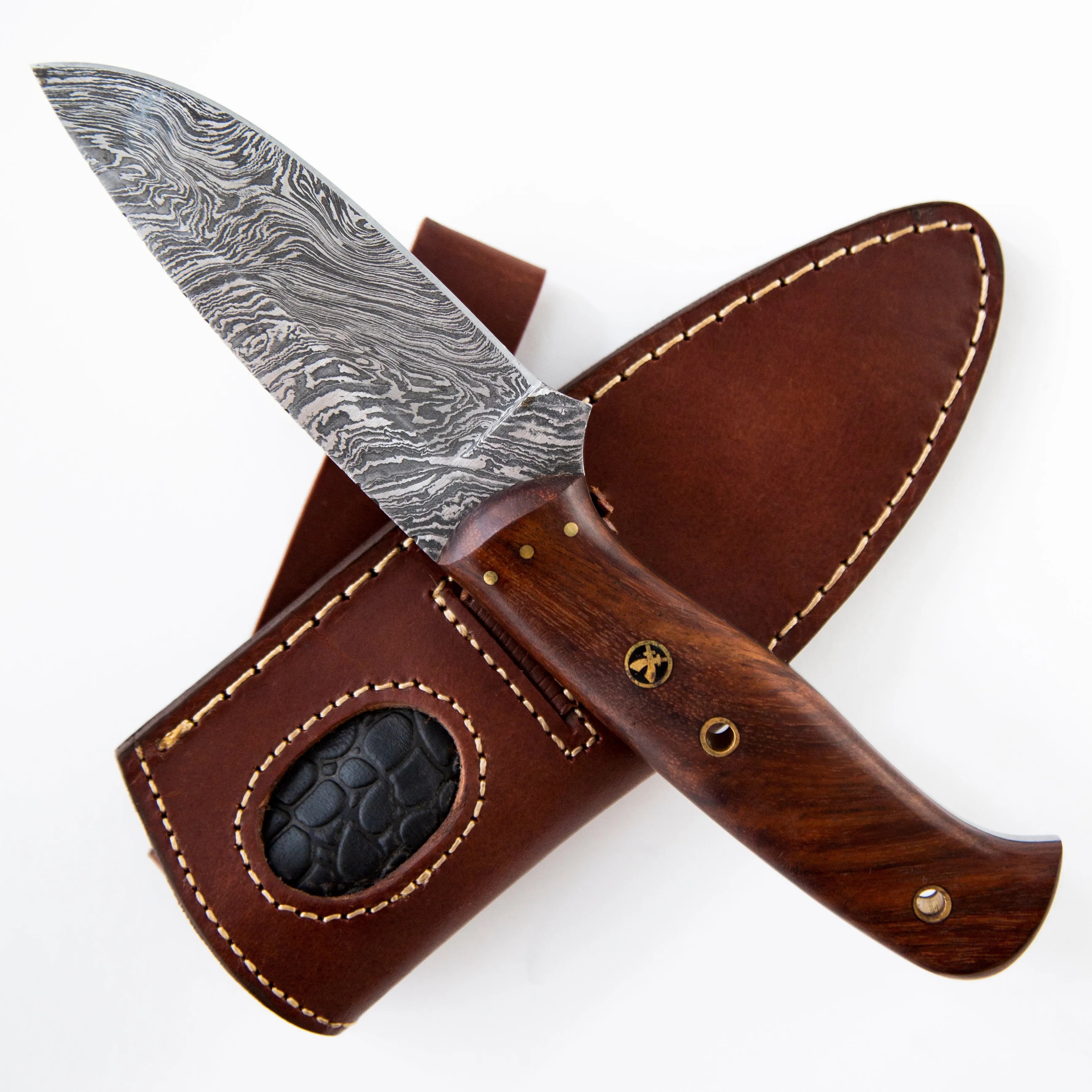 Little Champ Hunter Damascus Knife