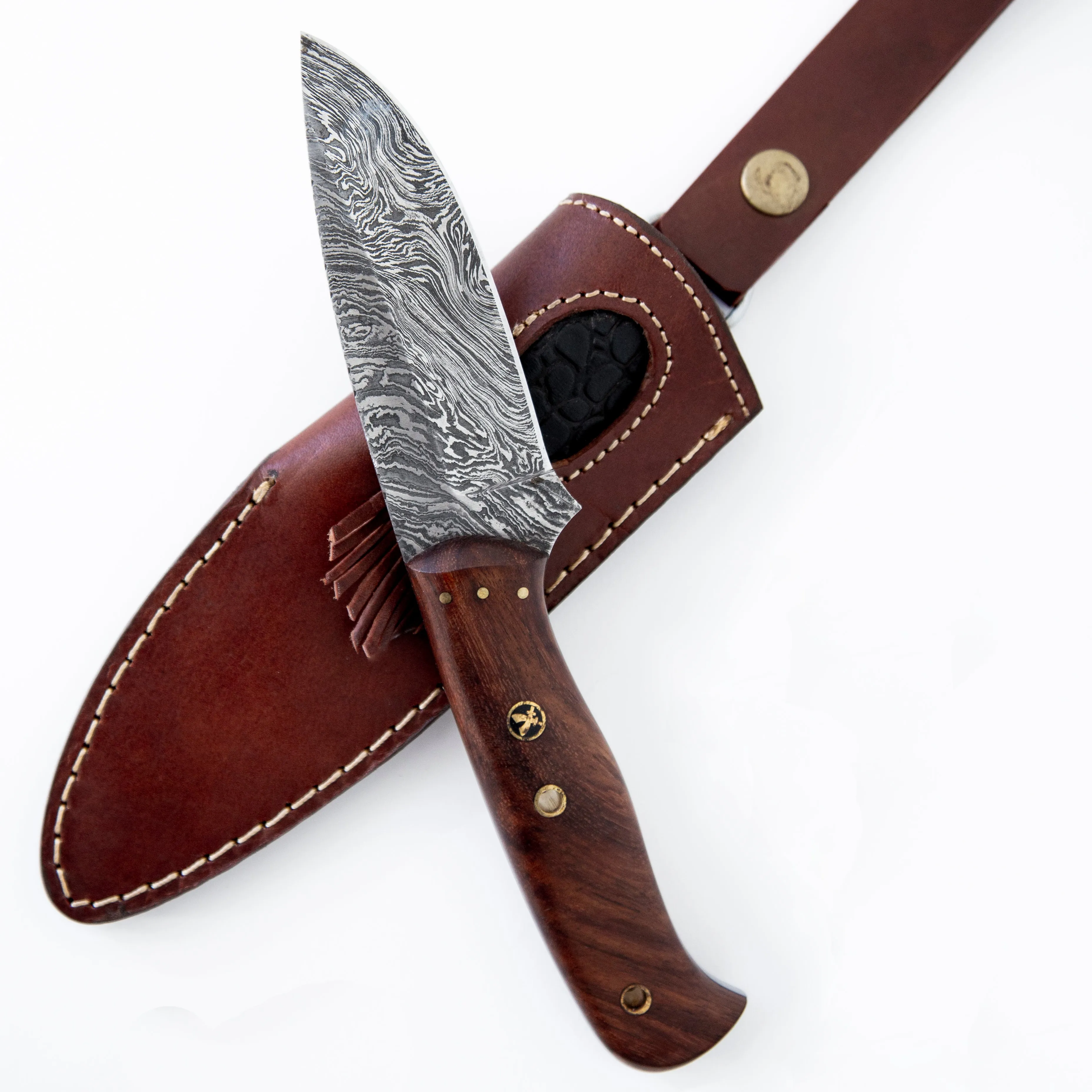 Little Champ Hunter Damascus Knife