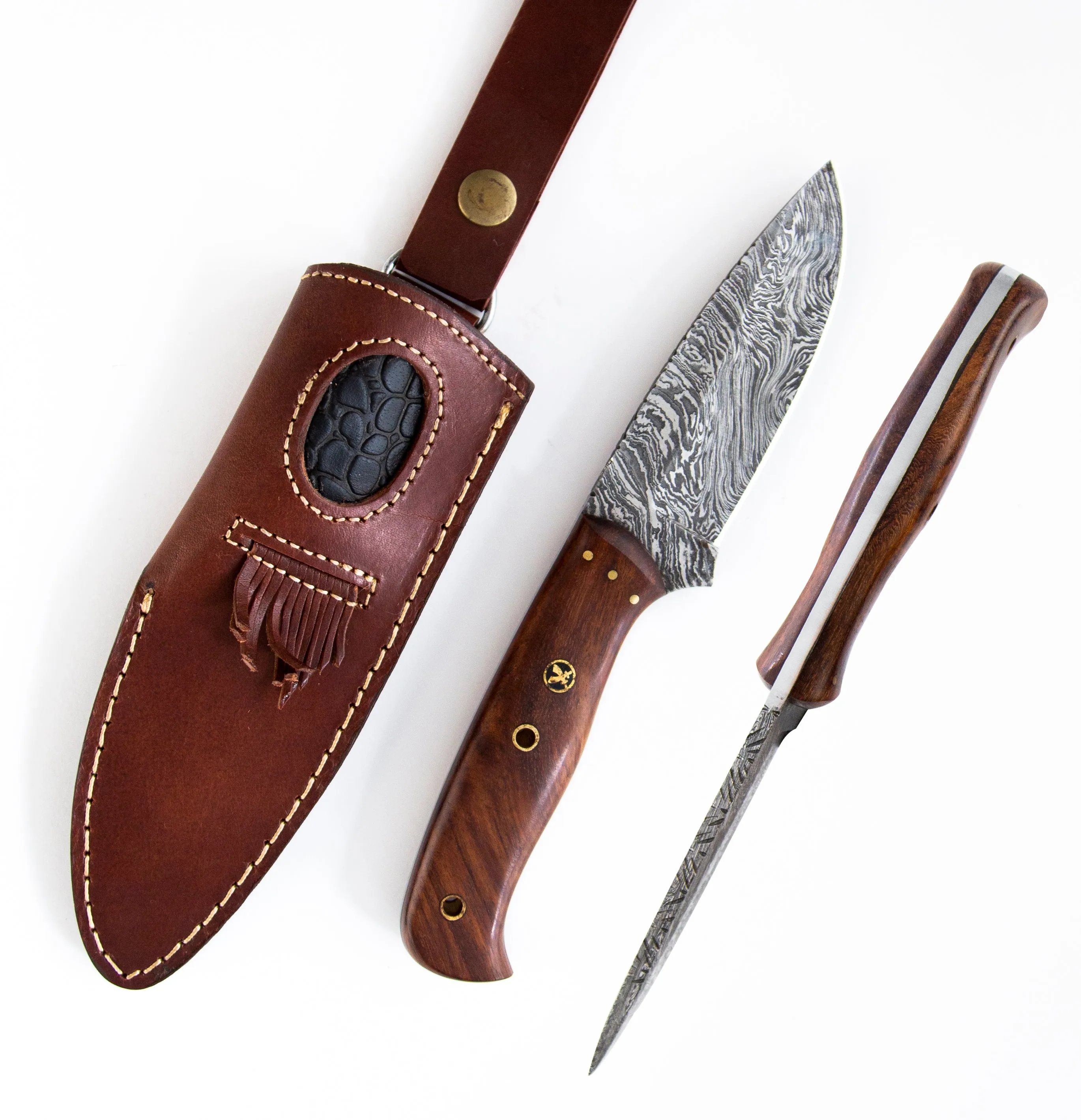 Little Champ Hunter Damascus Knife