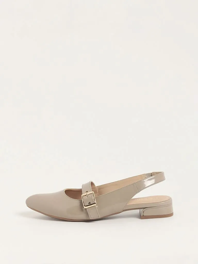 LUNA BLU Taupe Mary Jane Shoes