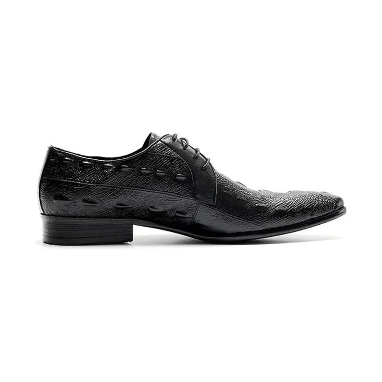 LuxeGator Exotic Lace Up Oxford Dress Shoes