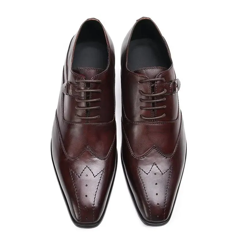 Luxury Square Toe Oxford Dress Shoes