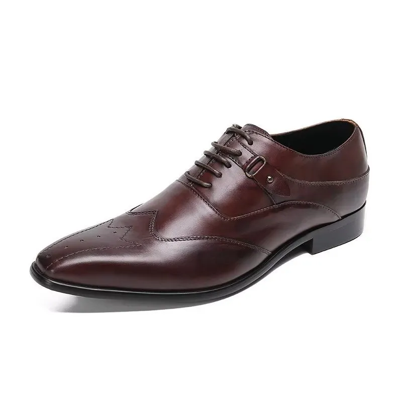 Luxury Square Toe Oxford Dress Shoes