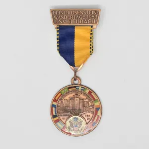 Medal, XXIII Olympische Spiele Rosenstein Wandertage, Bronze, Los Angeles 1984, Vintage