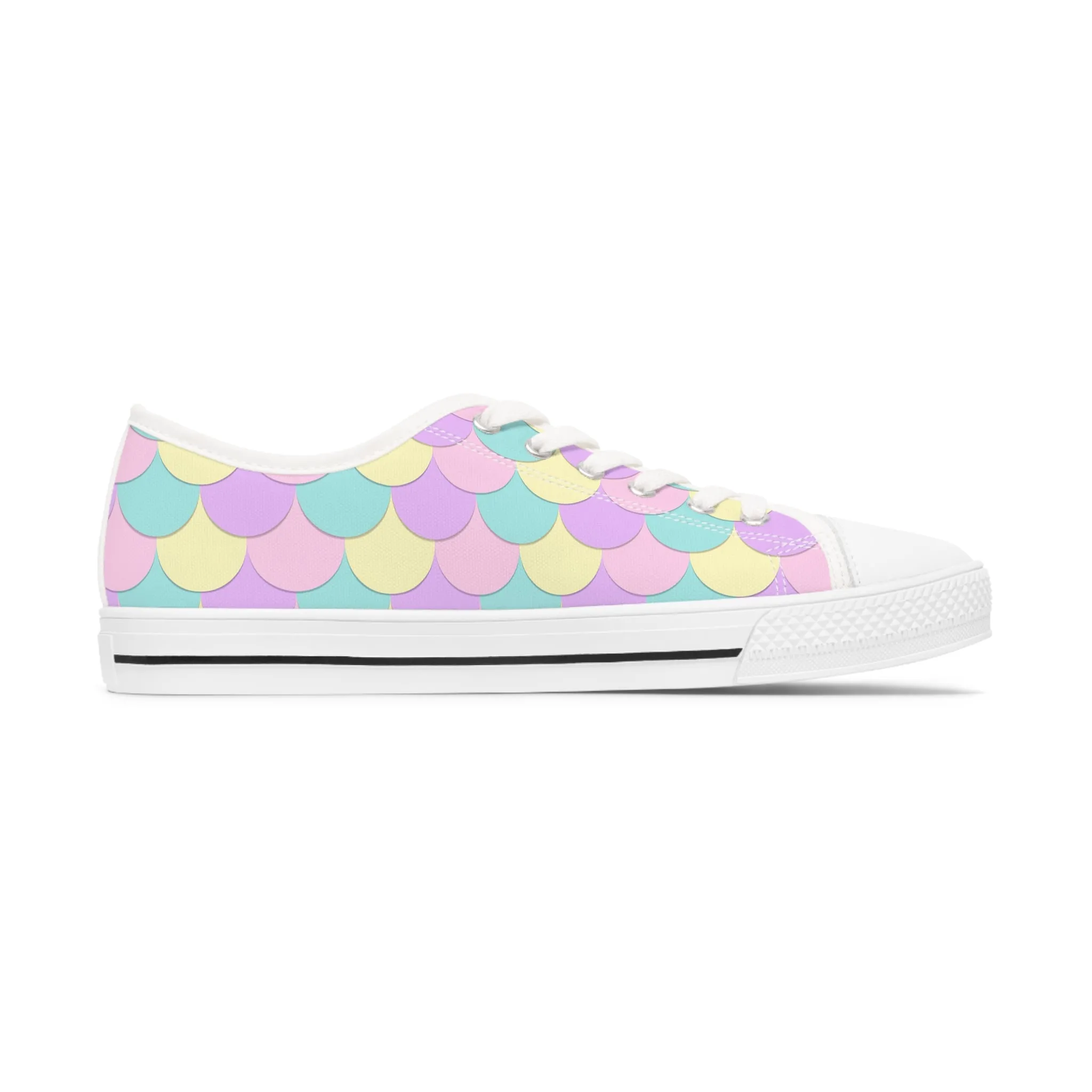 Mermaid Scales Women's Low Top Sneakers