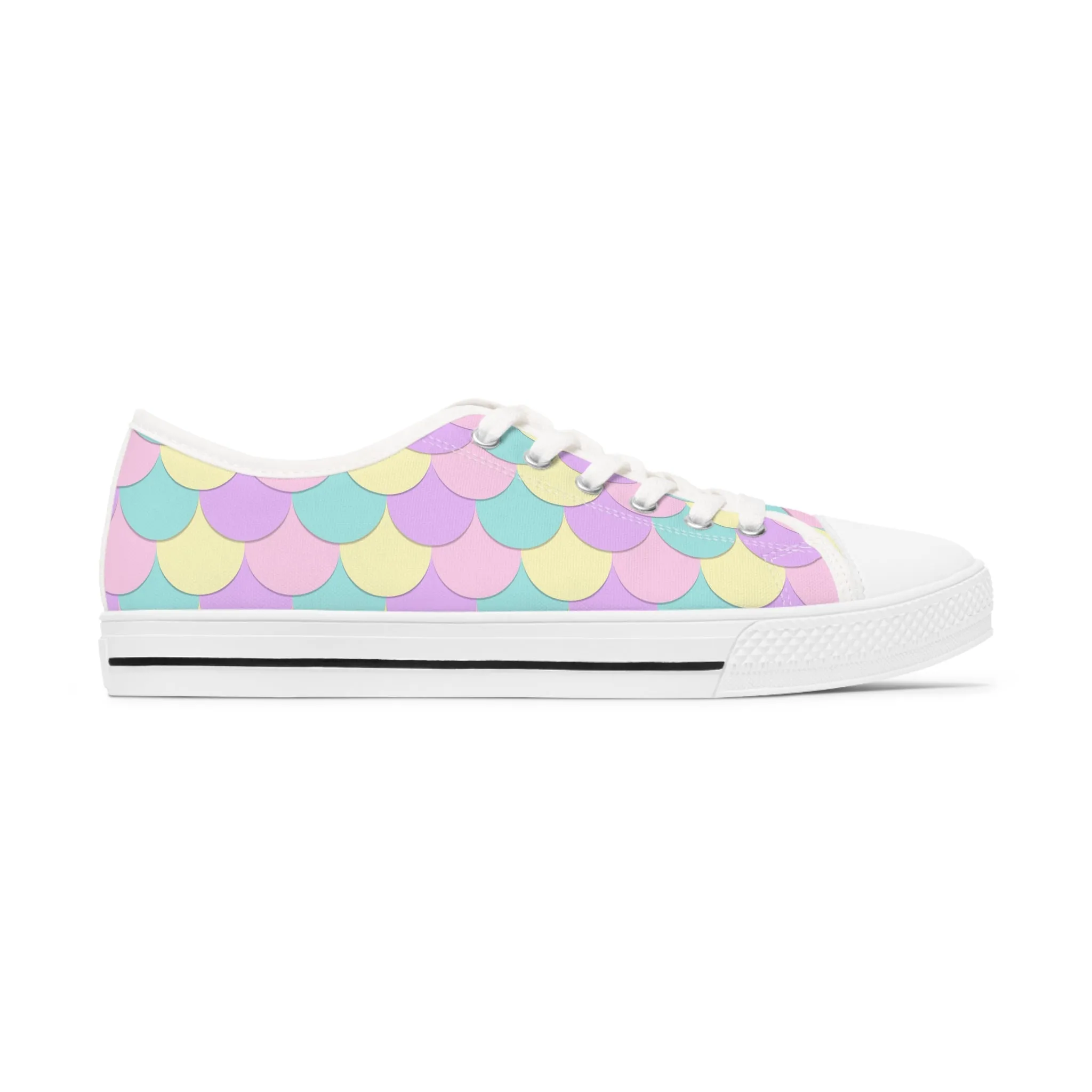 Mermaid Scales Women's Low Top Sneakers