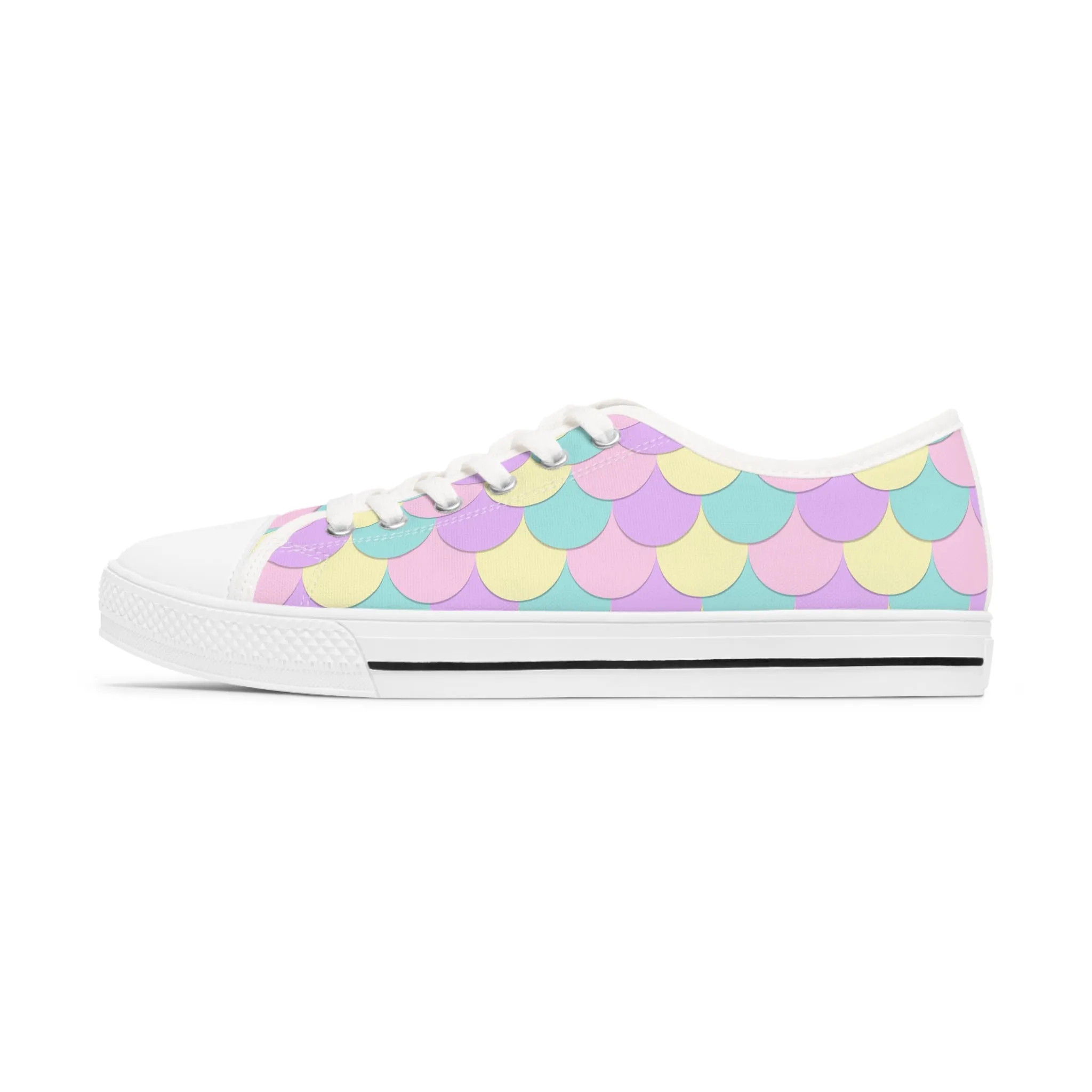 Mermaid Scales Women's Low Top Sneakers