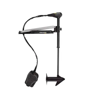 MINN KOTA Edge Freshwater Cable-Steer Bow-Mount Trolling Motor with Heel-Toe Foot Control and Latch & Door Bracket