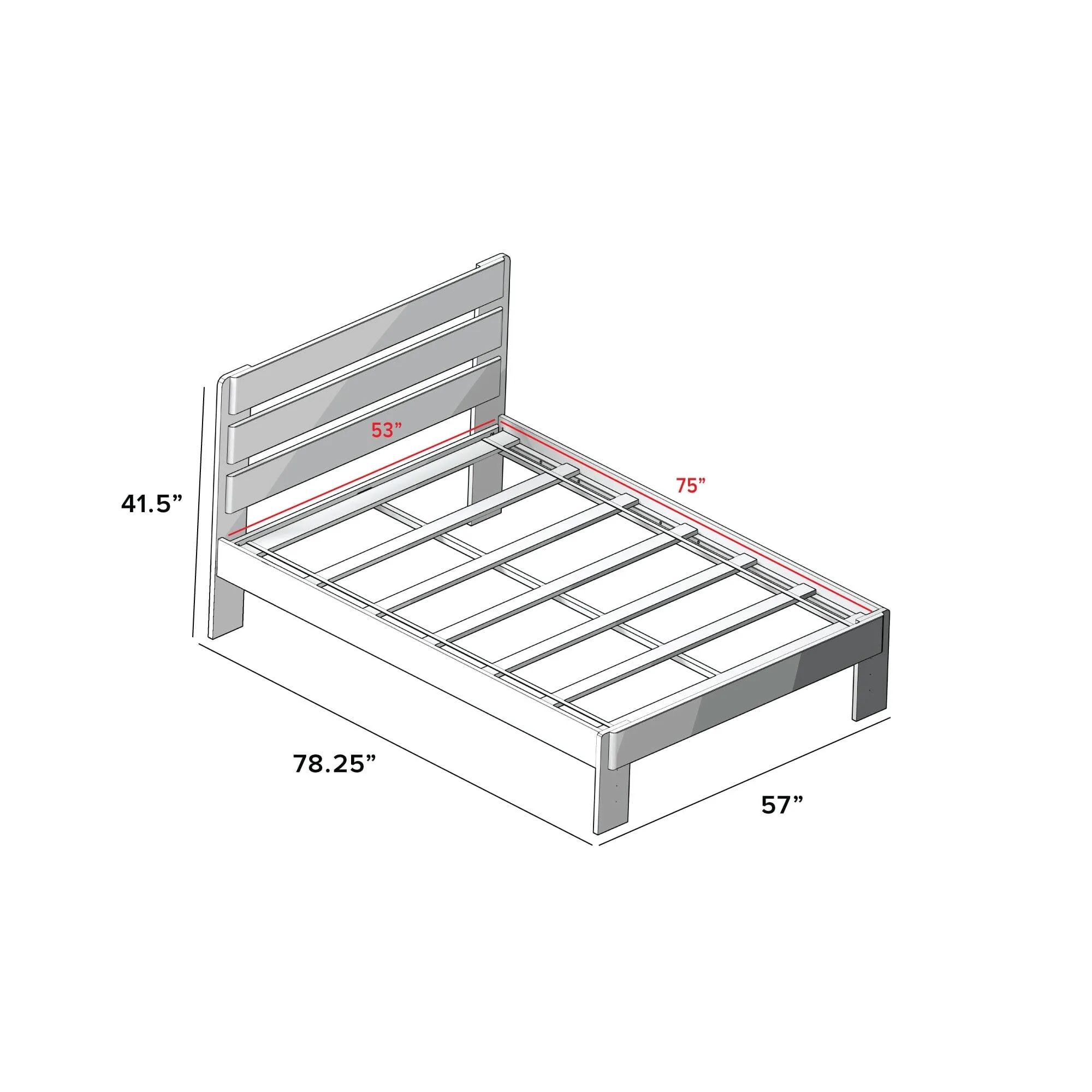 Modern Farmhouse Full Plank Bed