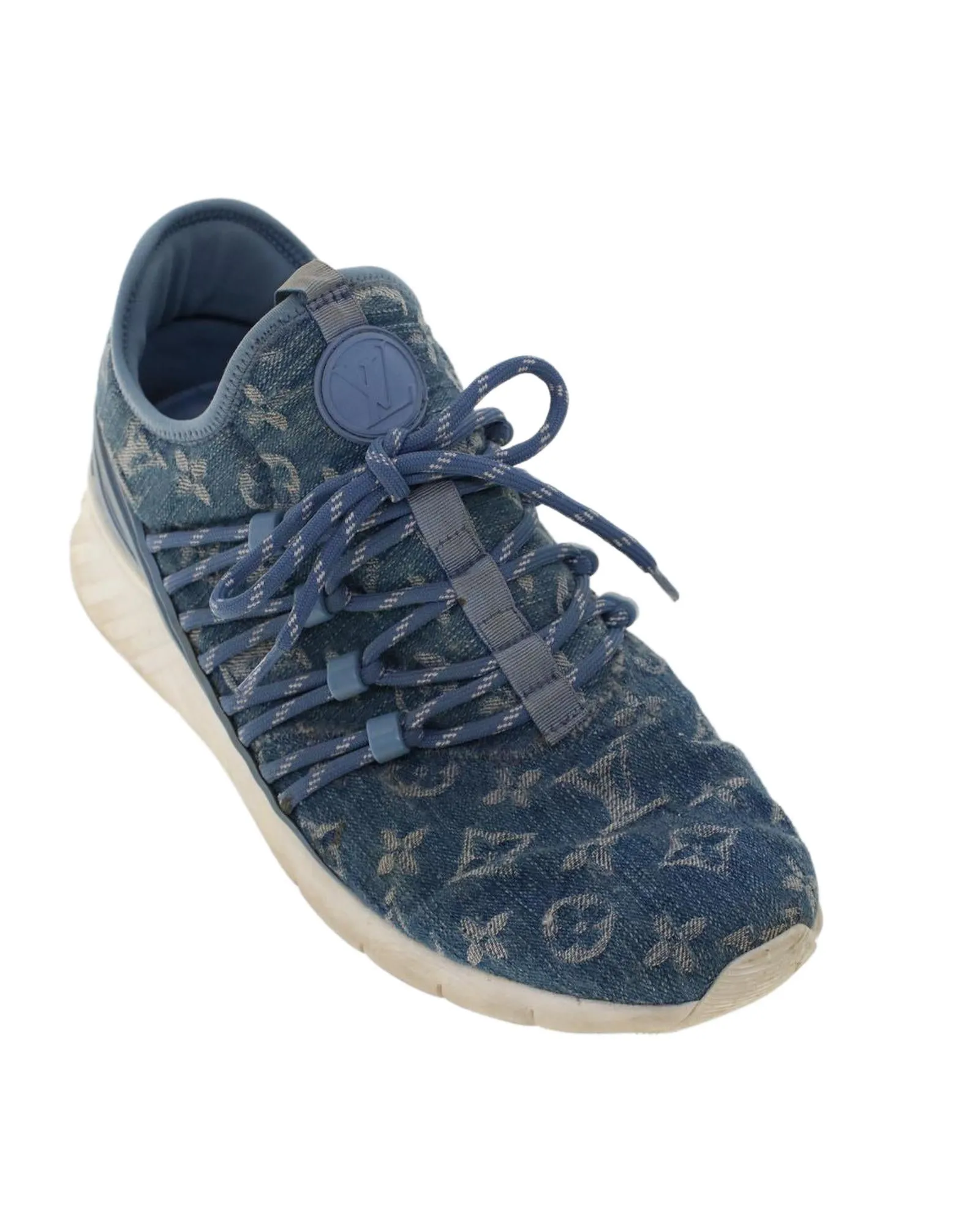 Monogram Denim Fast Lane Line Sneakers