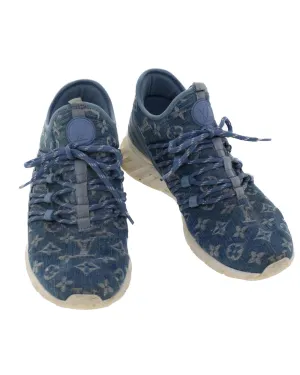 Monogram Denim Fast Lane Line Sneakers