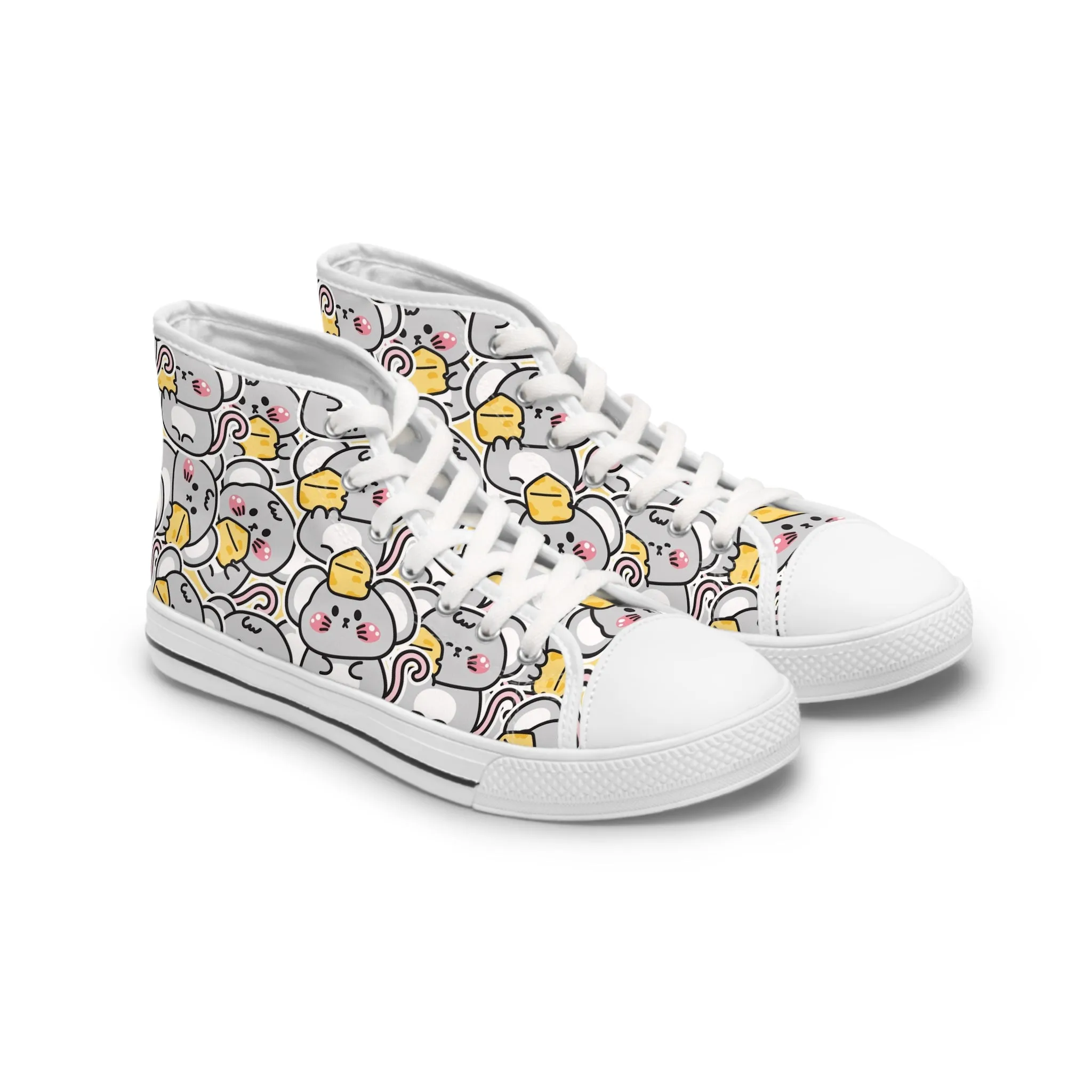 Mouse and Cheese Women's High Top Sneakers