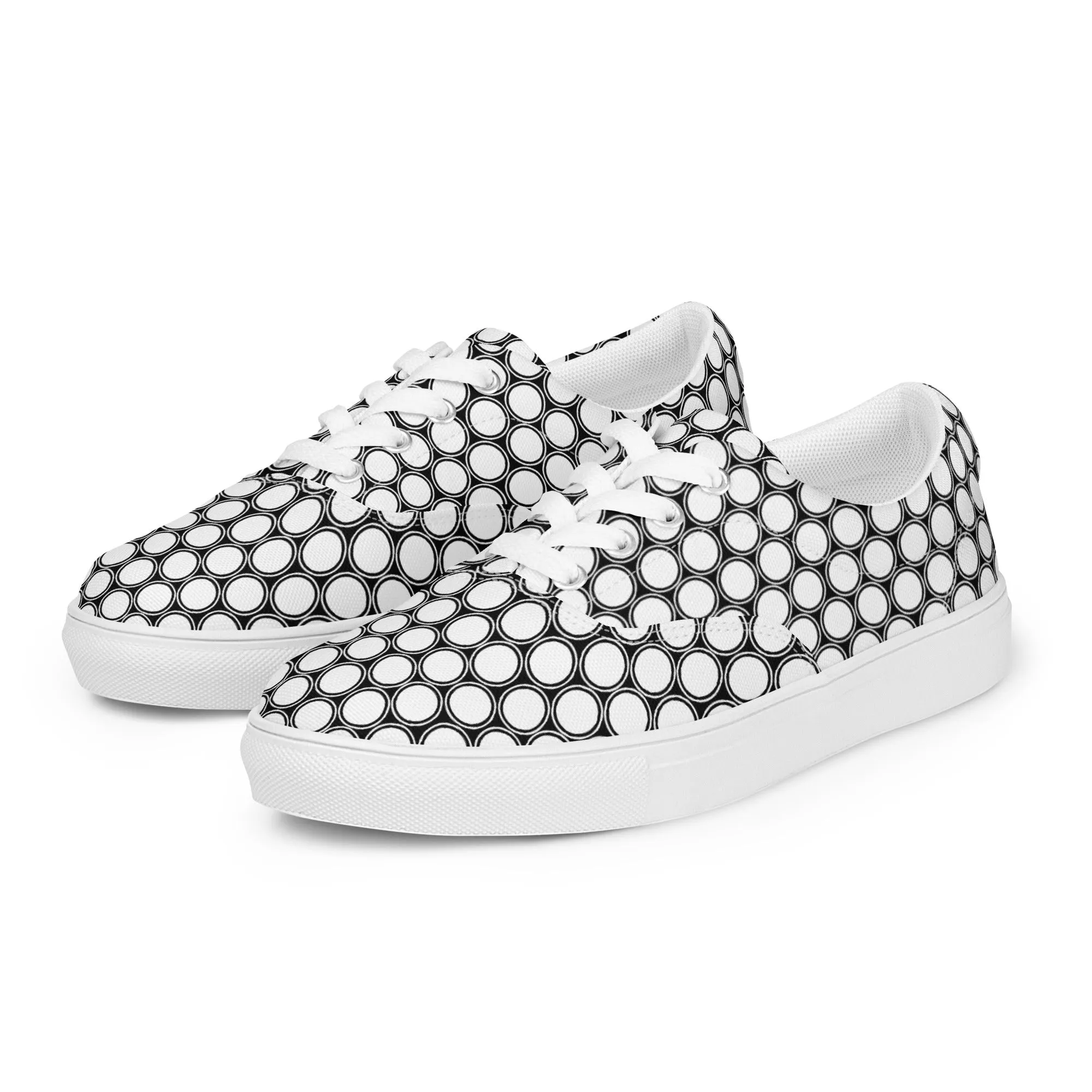 Nested Circles Women’s lace-up canvas shoes