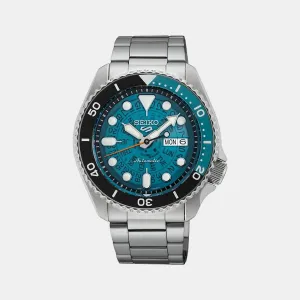 New 5 Sports Men's Blue Analog Stainless Steel Automatic Watch SRPJ45K1