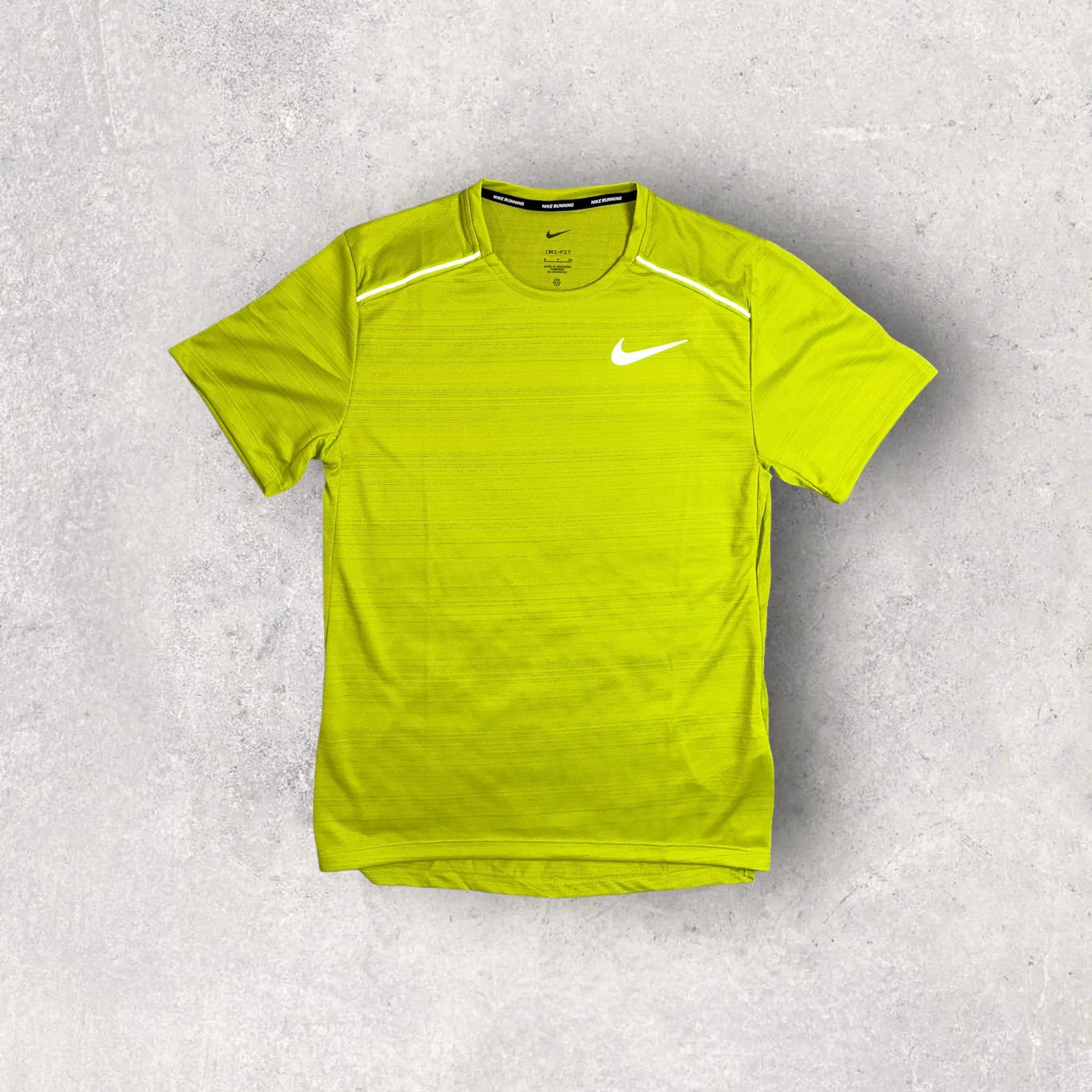 NIKE MILER 1.0 T-SHIRT/SHORT SET - BRIGHT CACTUS