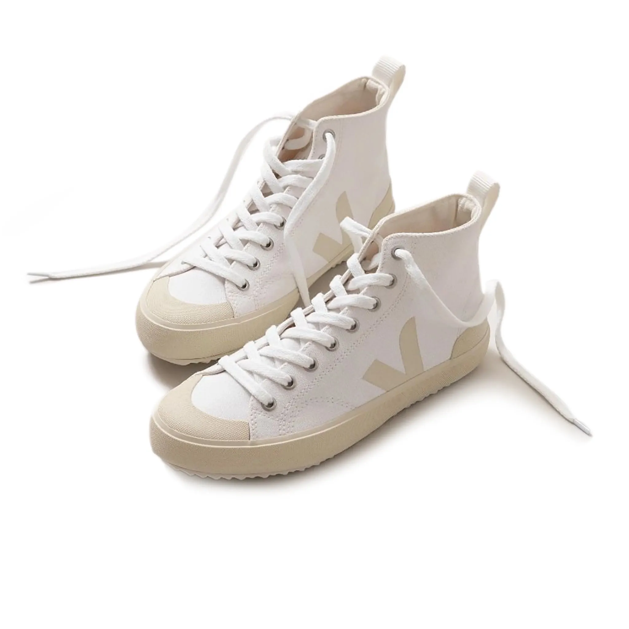 Nova High Top Canvas Trainer -  White Pierre