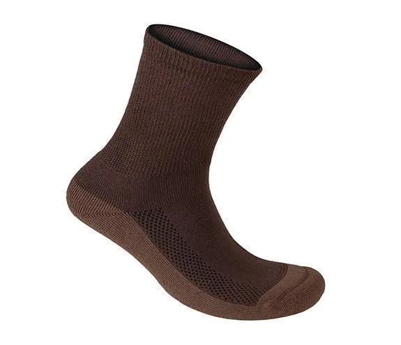 Padded Sole Sock-Dark Brown (3 Pair)