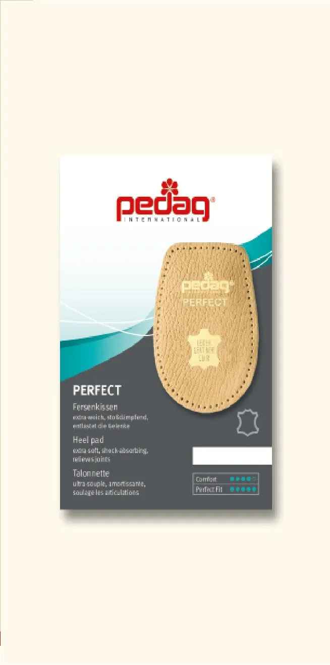 Pedag Perfect Leather heel pad  # 133MW  - One Pair