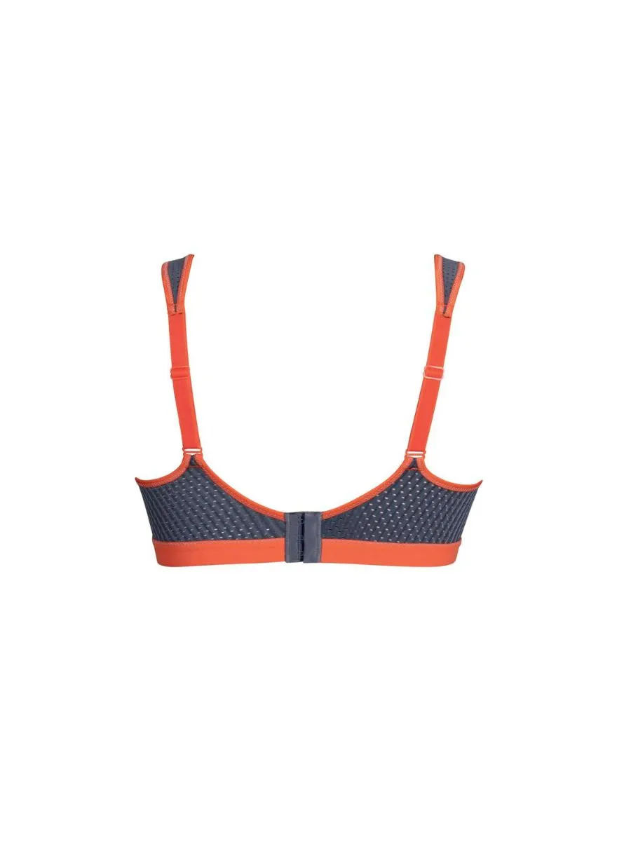 Performance Sports Bra - Anthracite/Fiesta