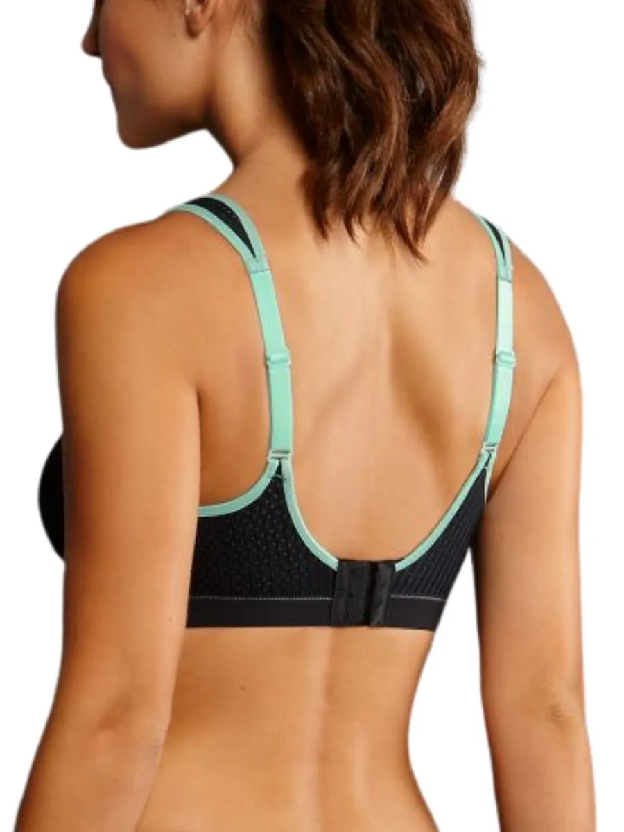 Performance Sports Bra - Black/Pool Blue