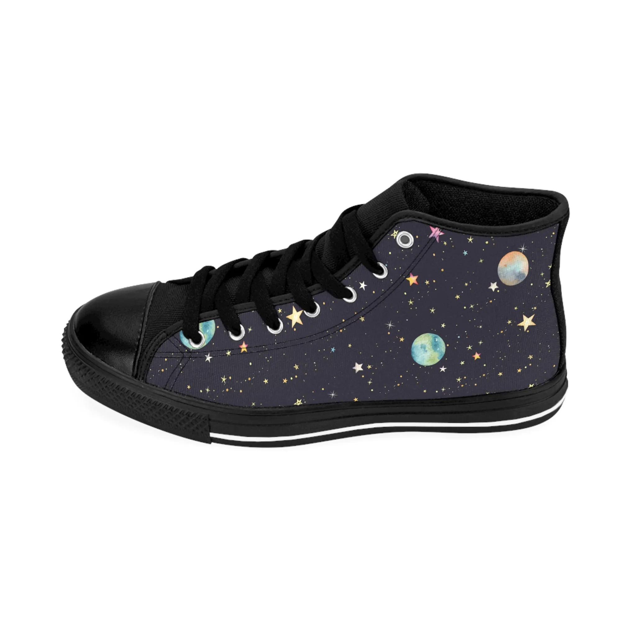 Planet Starry Sky Men's Classic Sneakers