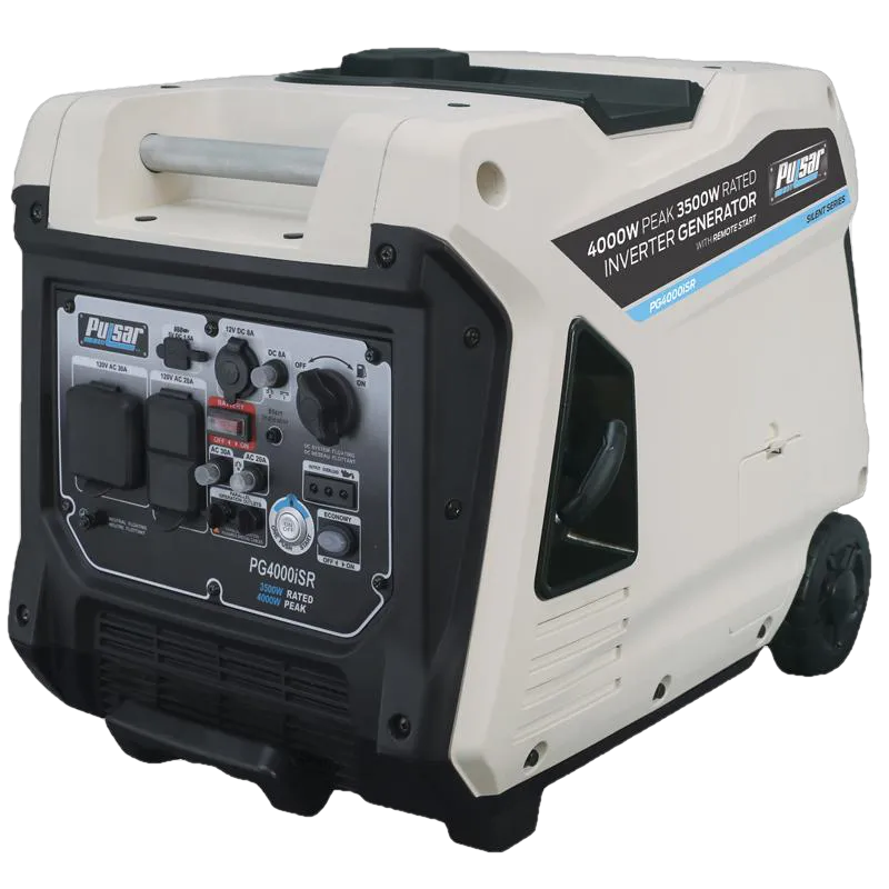 Pulsar PG4000iSR 3500W/4000W Remote Start Gas Inverter Generator New