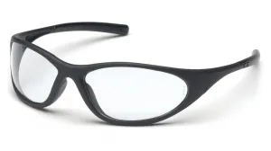 Pyramex SB3310E Zone II Matte Black Safety Glasses W/ Clear Lens (12 each)