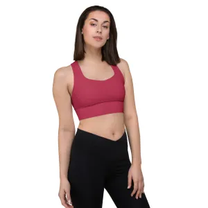 Raspberry Magenta Longline Sports Bra