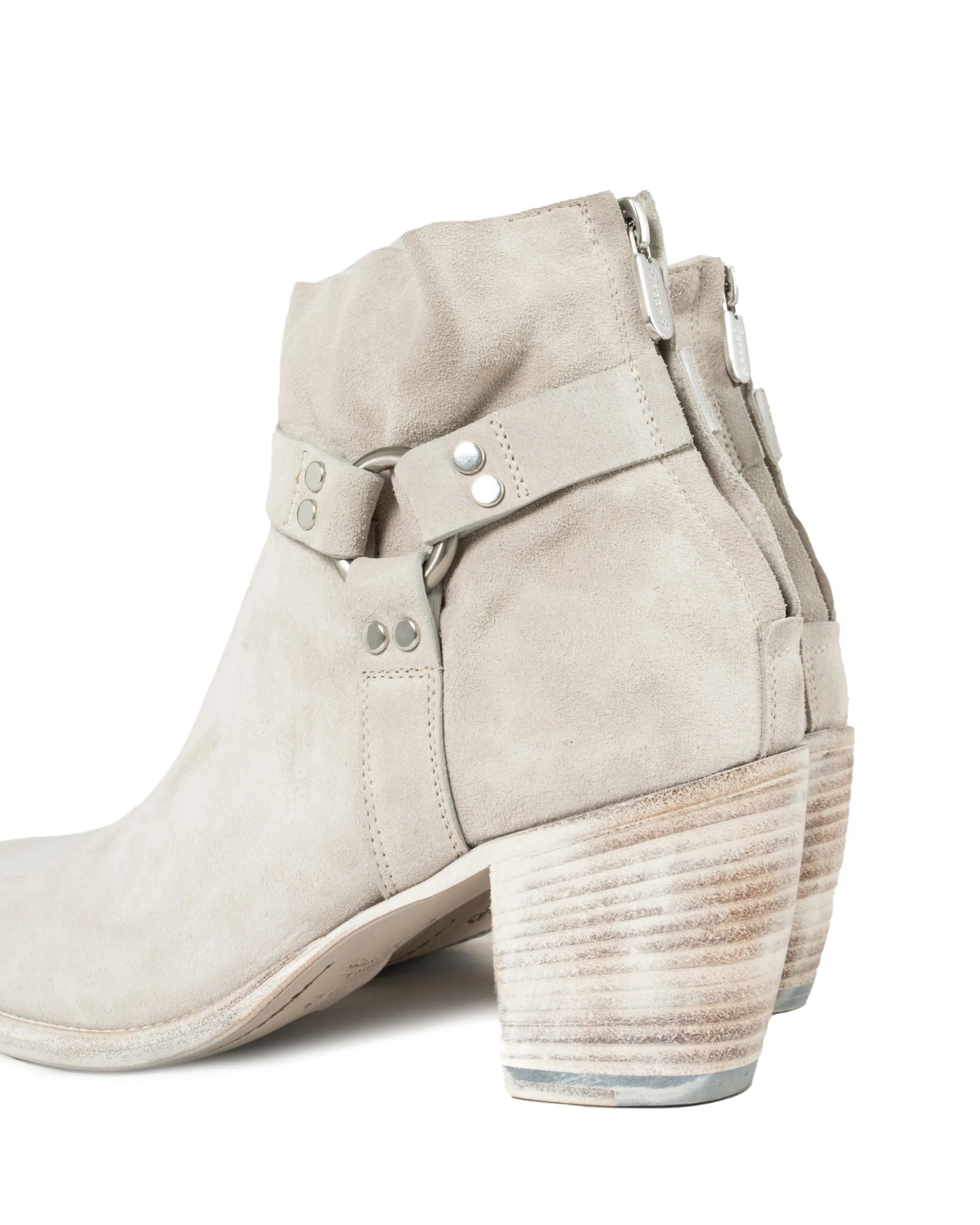 ROCCO P | SUEDE BIKER DOUBLE ZIP BOOT