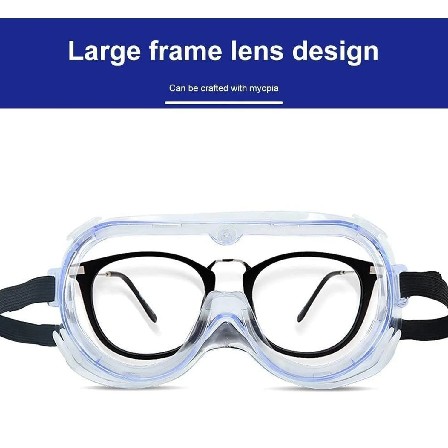 Safety Goggles, Technic Safety Goggles Protection for Classroom Home & Workplace Prevent The Impact of Dust Droplets Gas Protection Glass