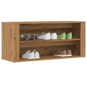 Shoe Bench Artisan Oak 100x35x45 cm Engineered Wood