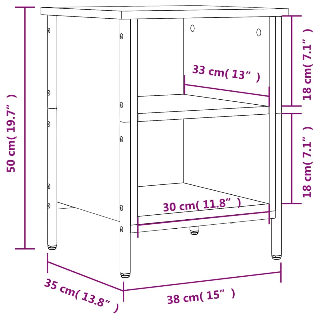 Shoe Cabinet Grey Sonoma 38x35x50 cm Engineered Wood