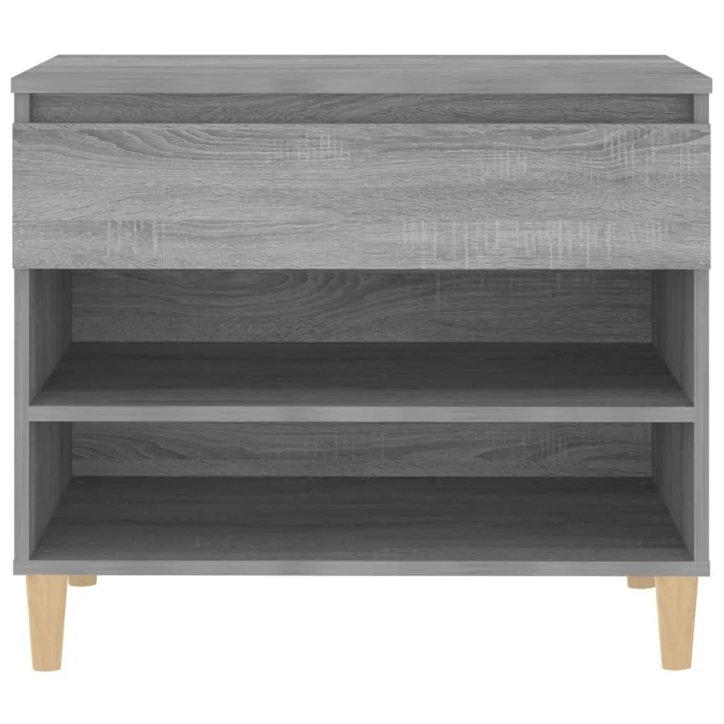 Shoe Cabinet Grey Sonoma 70x36x60 cm Engineered Wood