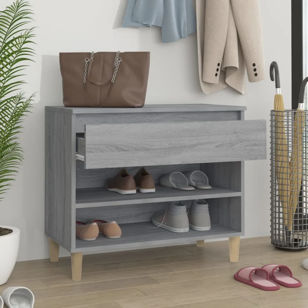 Shoe Cabinet Grey Sonoma 70x36x60 cm Engineered Wood