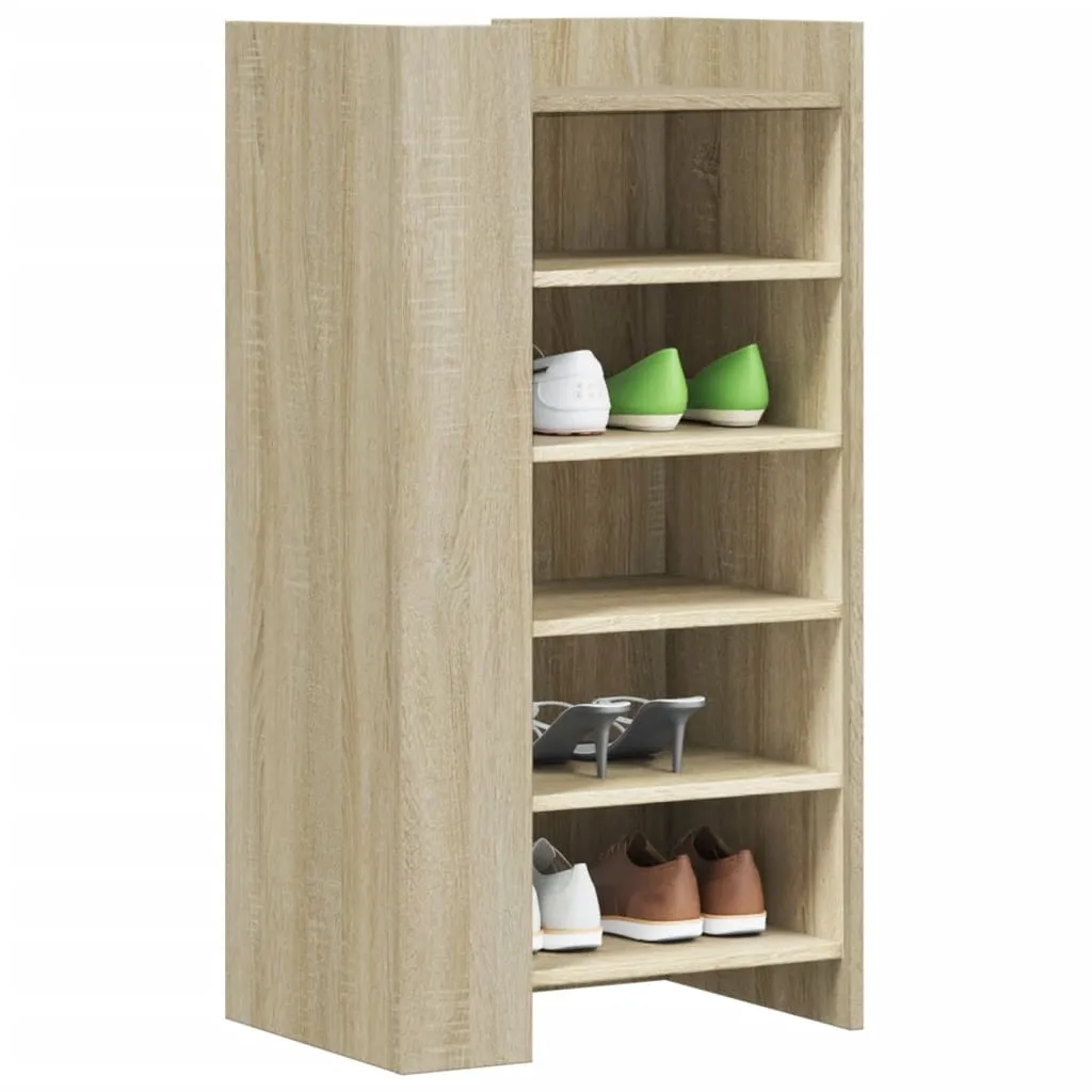 Shoe Cabinet Sonoma Oak 52x37.5x100 cm Engineered Wood