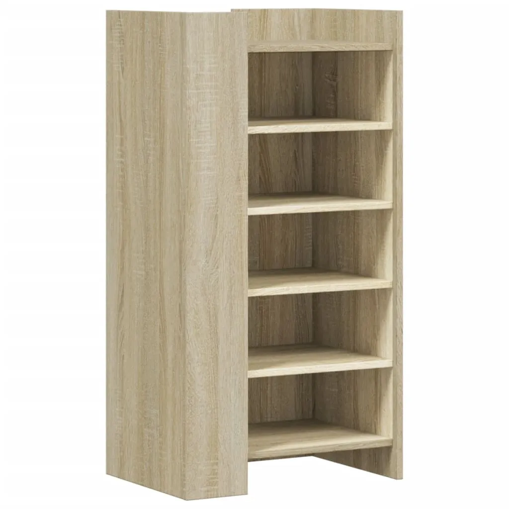 Shoe Cabinet Sonoma Oak 52x37.5x100 cm Engineered Wood