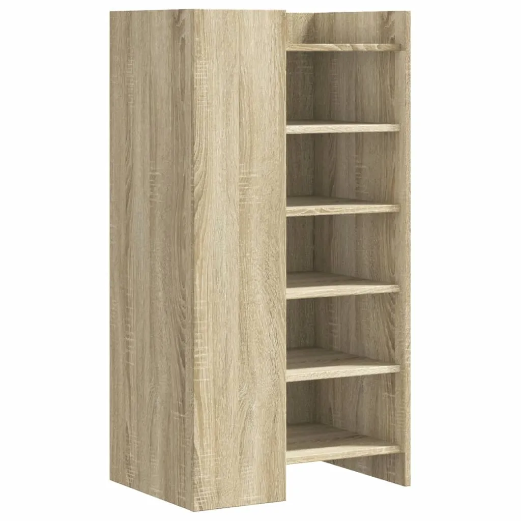 Shoe Cabinet Sonoma Oak 52x37.5x100 cm Engineered Wood