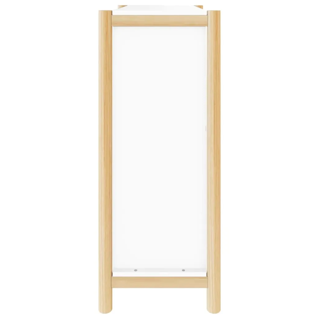 Shoe Cabinet White 57.5x33x80 cm Engineered Wood