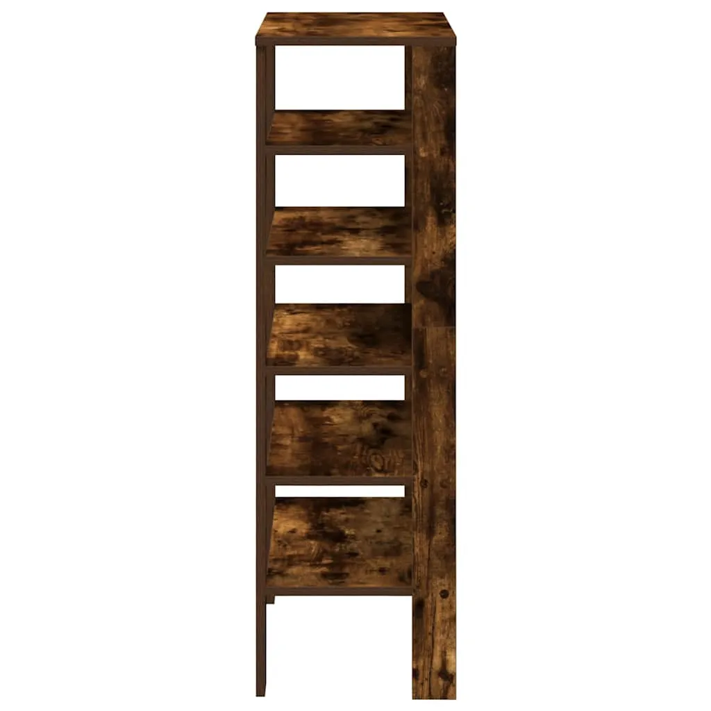 Shoe Rack Smoked Oak 61x32x105 cm Engineered Wood