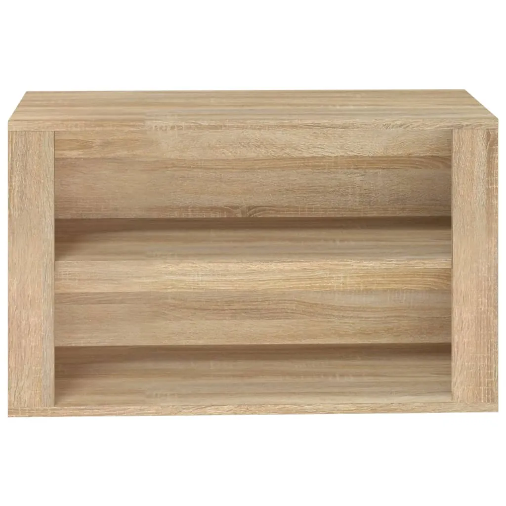 Shoe Rack Sonoma Oak 75x35x45 cm Engineered Wood